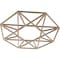 Ekena Millwork Guardian Wood Fretwork Pierced Ceiling Medallion, Red Oak, 16"OD x 6 1/4"ID x 3/8"T CMWP16X16X0375GDRO - alternate 5